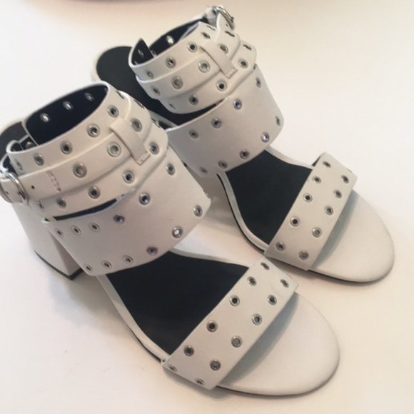 Rebecca Minkoff Carter Grommet Block Heel Sandal - Picture 7 of 8